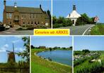 Groeten uit Arkel - 5 afb o.a. molen haven kerk - ongelopen, Verzamelen, Ansichtkaarten | Nederland, Ophalen of Verzenden, 1940 tot 1960