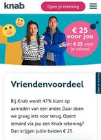 KNAB vriendenvoordeel, Tickets en Kaartjes, Kortingen en Cadeaubonnen, Eén persoon, Cadeaubon