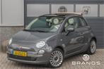 Fiat 500C 0.9 TwinAir Lounge Airco Leder PDC LM velgen, Euro 5, 86 pk, Gebruikt, Beige