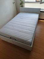 vidaXL Bedframe met opbergruimte inclusief Matras, Ophalen, Overige materialen, Gebruikt, Wit