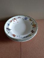 te koop 4 x Janneke Brinkman Fruit & Flowers diepe borden, Ophalen, Gebruikt, Bord(en), Overige stijlen