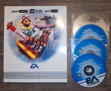 Theme Hospital, Theme Park, Sim City 2000 Pc BIG BOX  beschikbaar voor biedingen