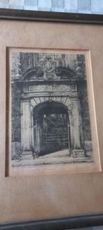 Ets Oude Kerkpoort te Haarlem, Antiek en Kunst, Ophalen of Verzenden