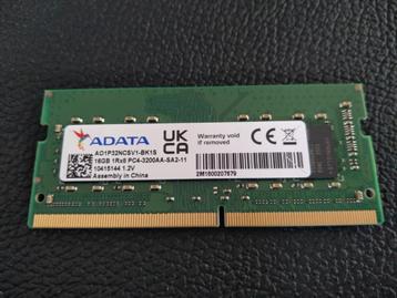 16Gb Adata DDR4 Sodimm PC4 3200 AA Laptop Geheugen beschikbaar voor biedingen