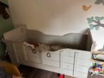 Steigerhouten kinderbed + kledingkast, Ophalen, Gebruikt, 70 tot 85 cm, 140 tot 160 cm