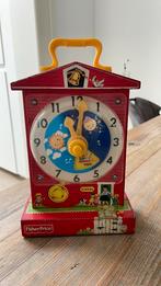Vintage Fisher Price Muziekdoos Teaching Clock, Ophalen of Verzenden