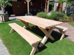 picknicktafel met losse banken PICKNICKSET DOUGLAS HOUT, Tuin en Terras, Nieuw, Rechthoekig, Ophalen of Verzenden, Hout