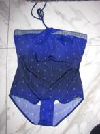 46c SUNFLAIR badpak blauw zeepaardjes *nieuw*, Kleding | Dames, Badmode en Zwemkleding, Ophalen of Verzenden, Nieuw, Blauw, Badpak