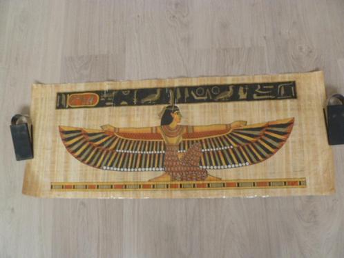 Egyptische Papyrus afbeelding. Mooie kleuren. Nw.+certificaa, Huis en Inrichting, Woonaccessoires | Schilderijen, Tekeningen en Foto's