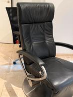 Leren Relax Fauteuil met Slaapstand, Huis en Inrichting, Fauteuils, Ophalen, Zo goed als nieuw, Leer