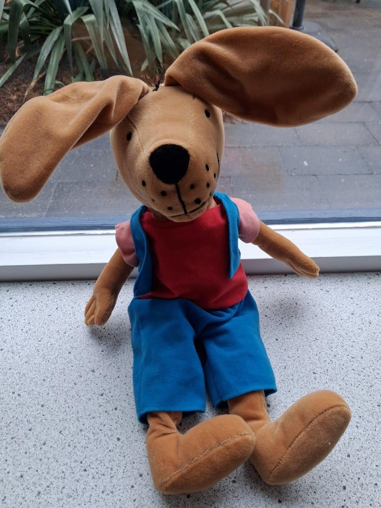 Haas knuffel van Max Velthuijs Merison AH meet ca 45 cm, Kinderen en Baby's, Speelgoed | Knuffels en Pluche, Gebruikt, Konijn