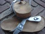 GRATIS VERZENDEN STOERE ZILVEREN GIZEH BIRKENSTOCKS 38, Kleding | Dames, Schoenen, Slippers, Overige kleuren, Verzenden, Zo goed als nieuw