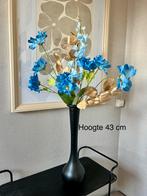 Zwarte vaas met mooie kunstbloemen, Ophalen of Verzenden, Nieuw