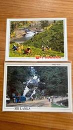 2 kaarten:Theeplukkers & water fall Sri Lanka ( Ceylon), Verzamelen, Ophalen of Verzenden, 1980 tot heden, Ongelopen, Buiten Europa