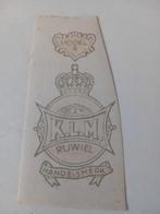 K.L.M rijwiel model A sticker, Ophalen of Verzenden, Zo goed als nieuw