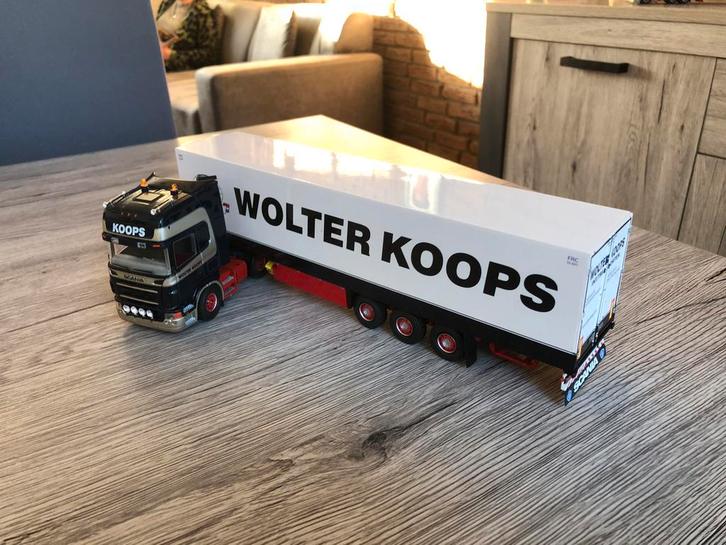 Miniatuur van Tekno, Hobby en Vrije tijd, Modelauto's | 1:50, Zo goed als nieuw, Bus of Vrachtwagen, Tekno, Ophalen of Verzenden