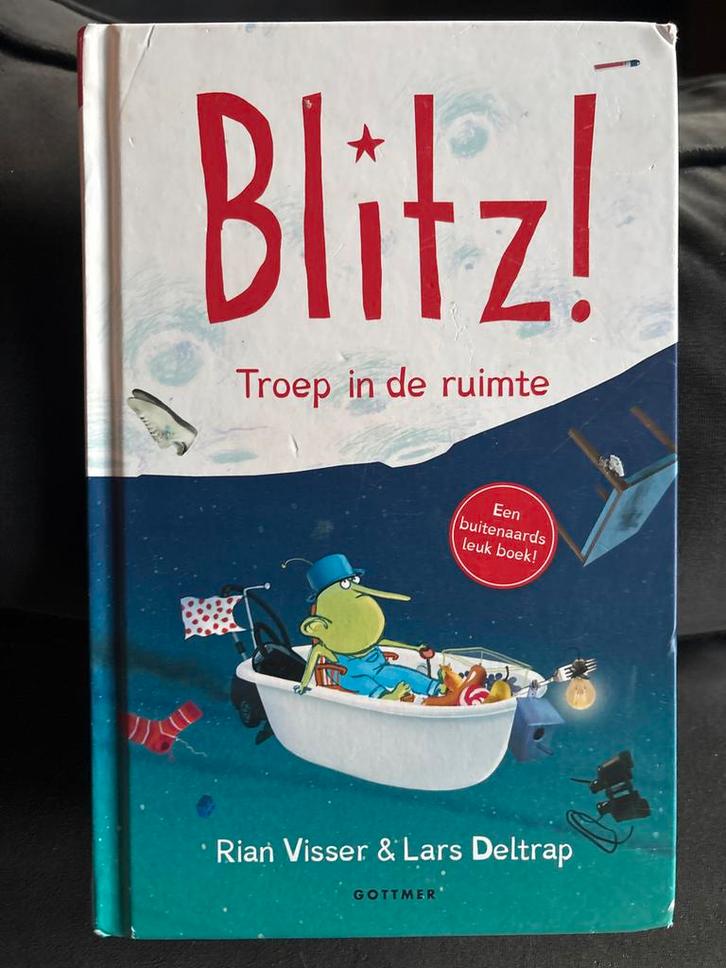 Rian Visser - Troep in de ruimte, Boeken, Kinderboeken | Jeugd | onder 10 jaar, Zo goed als nieuw, Fictie algemeen, Ophalen of Verzenden
