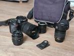 Compkete set Nikon D7200 + 3 lenzen accu lader remote, Audio, Tv en Foto, Fotocamera's Digitaal, Ophalen, Gebruikt, Nikon, Geen optische zoom