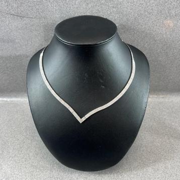 Gouden Ketting | 14k | 12,37g | witgoud v vorm| 386539 beschikbaar voor biedingen
