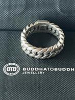 Zilveren buddha to buddha ring maat 20/63, 20 of groter, Ophalen of Verzenden, Zo goed als nieuw, Dame of Heer
