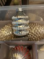 Oude kerstbal lantaarn lampion zilver gesuikerd, Diversen, Kerst, Ophalen of Verzenden, Zo goed als nieuw