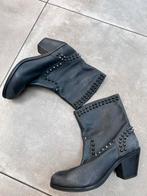 ASH STOERE ECHT LEREN COWBOY LAARZEN BOOTS ZWART LEER 39, Ash, Zwart, Lage of Enkellaarzen, Ophalen of Verzenden