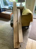 Houten muurplanken met ophanghaken, 2 x, Ophalen, Zo goed als nieuw