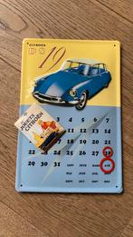 Metalen schild Citroën DS 19 kalender, Ophalen of Verzenden, Zo goed als nieuw