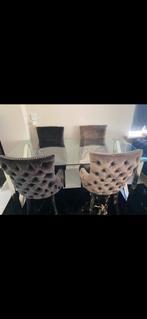 Eettafel met 4 Luxe stoelen, Ophalen