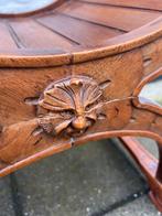 antieke dagobertstoel / stoel met leuningen 85 cm hoog, Ophalen of Verzenden