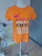 t-shirt koningsdag Miss Oranje maat M, nieuw, Nieuw, Oranje, Korte mouw, Ophalen