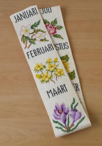 Borduurwerk 12 Bloemen met alle Maanden - lang beschikbaar voor biedingen