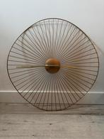 Wandklok te koop! Goud/Koperkleurig! €25,-, Ophalen, Zo goed als nieuw, Wandklok