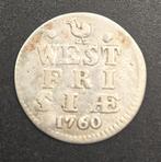 1760 Dubbele Wapenstuiver West-Friesland, Postzegels en Munten, Munten | Nederland, Vóór koninkrijk, Zilver, Losse munt, Overige waardes