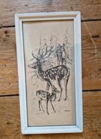 Hertjes prentje cocky vintage, Antiek en Kunst, Kunst | Tekeningen en Foto's, Verzenden