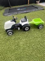 Smoby traptractor met aanhanger, Kinderen en Baby's, Speelgoed | Buiten | Voertuigen en Loopfietsen, Ophalen of Verzenden, Gebruikt