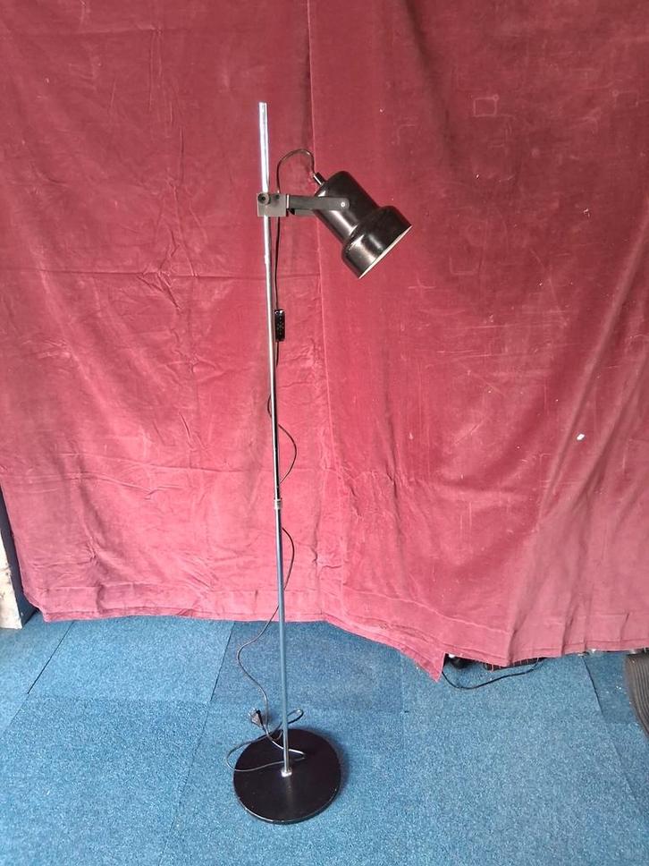 Prachtige vintage retro vloerlamp jaren zestig., Huis en Inrichting, Lampen | Vloerlampen, Gebruikt, Ophalen of Verzenden
