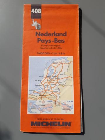 Michelin Wegenkaart 408, Nederland, 1:400.000, 1997, € 2,50 beschikbaar voor biedingen