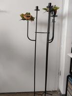 Kaarsenstandaard, Huis en Inrichting, Woonaccessoires | Kandelaars en Kaarsen, Ophalen, Zwart, Zo goed als nieuw, Metaal
