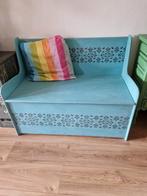 Houten Zitbank met Opbergruimte - Gerestyled, Ophalen, Gebruikt, Minder dan 75 cm, Tweepersoons