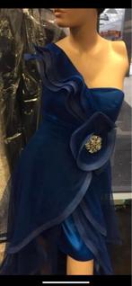 Elegante Galajurk - Blauw, Kleding | Dames, Jurken, Maat 38/40 (M), Blauw, Ophalen of Verzenden, Zo goed als nieuw