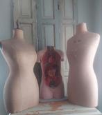 Oude paspop, buste,torso,linnen,reclame,medisch, paspoppen, Ophalen