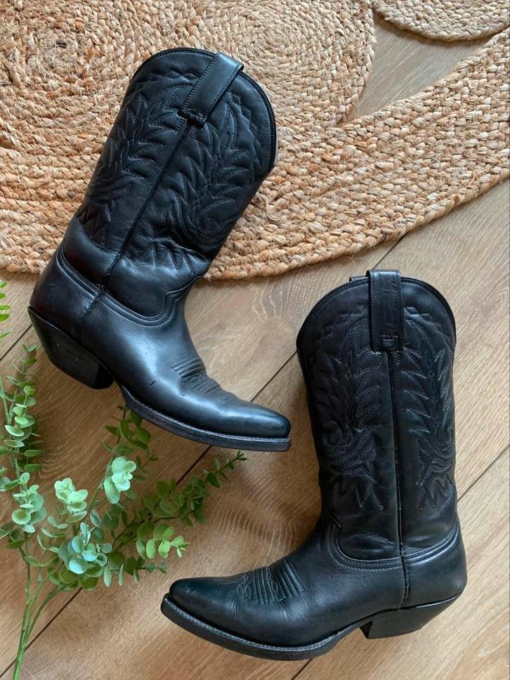 Mister cowboylaarzen 37 western boots bohemian laarzen, Kleding | Dames, Schoenen, Zo goed als nieuw, Hoge laarzen, Zwart, Ophalen of Verzenden