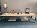 Eiken televisiemeubel industrieel AANBIEDING #WINKEL#, Nieuw, Ophalen of Verzenden, Minder dan 100 cm, Eikenhout