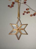 Kerst hanger ster glas messing brass, Ophalen of Verzenden, Zo goed als nieuw