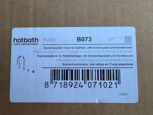Hotbath Buddy badrandcombinatie (B073), Doe-het-zelf en Verbouw, Sanitair, Nieuw, Bad, Chroom, Ophalen