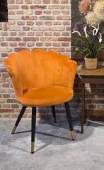 Oranje Velvet Fauteuil Stoel !, Huis en Inrichting, Stoelen, Ophalen, Overige kleuren, Zo goed als nieuw, Eén