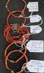 bloedkoraal armbanden in div.srt en maten,meld letter, Ophalen of Verzenden, Zo goed als nieuw, Rood