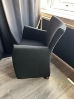 Montis Windy Fauteuil op wielen Zwart stof, Huis en Inrichting, Fauteuils, Ophalen, Gebruikt, Stof, 50 tot 75 cm