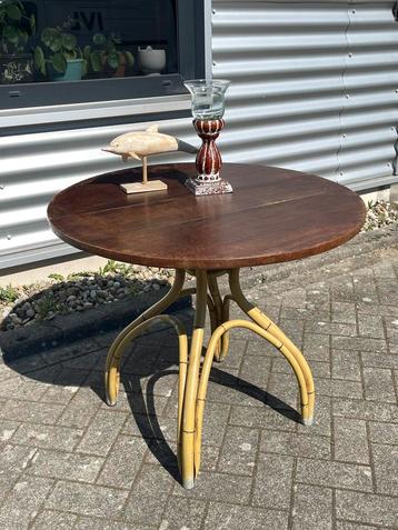 Bistrotafel tuintafel antiek blad serretafel buiten eettafel beschikbaar voor biedingen